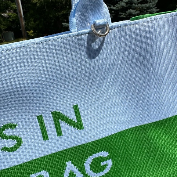 kate spade x Target Colorblock Knit Tote Green / Blue NWT - Picture 7 of 9